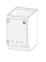 Single Door Vented Storage Cabinets
