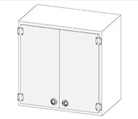 22 Inch (in) Depth Double Door Wall Units